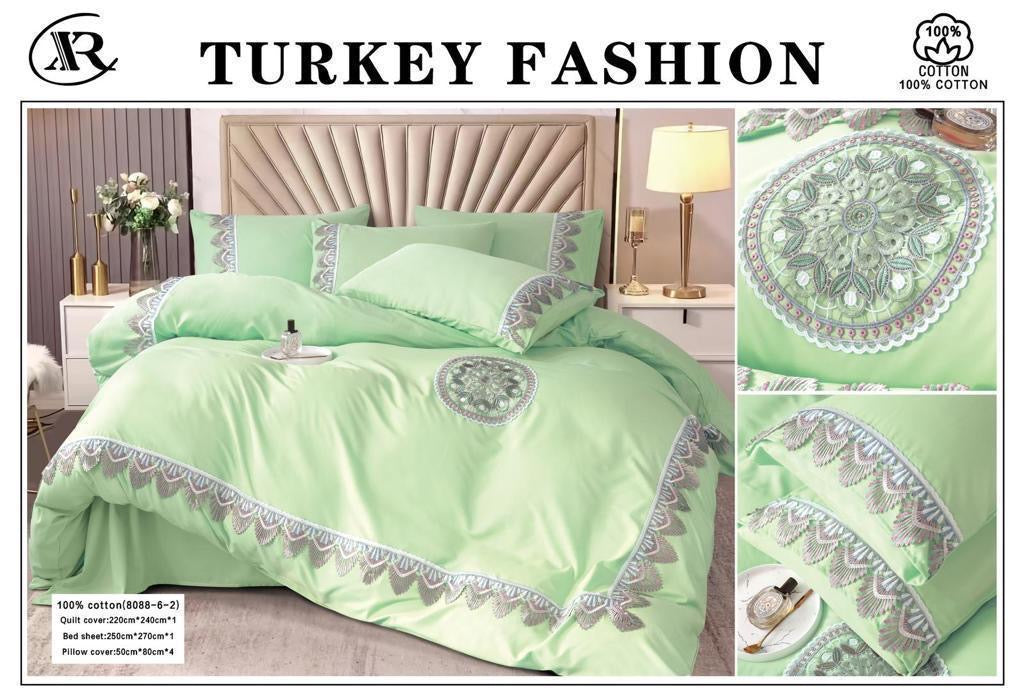 Ensemble Draps 6 Pièces en 100% Coton Égyptien : Le Luxe au Cœur de Vos Nuits