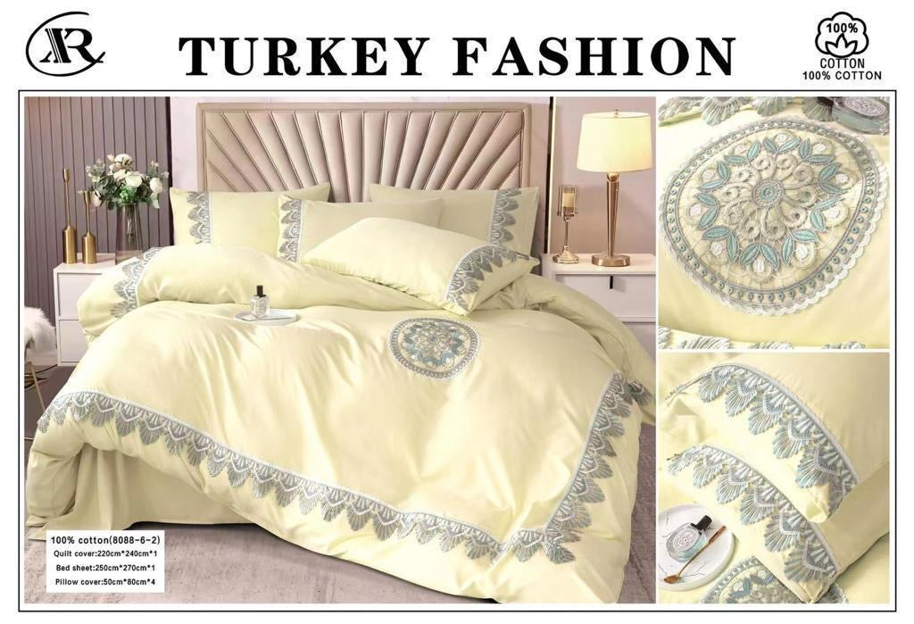 Ensemble Draps 6 Pièces en 100% Coton Égyptien : Le Luxe au Cœur de Vos Nuits