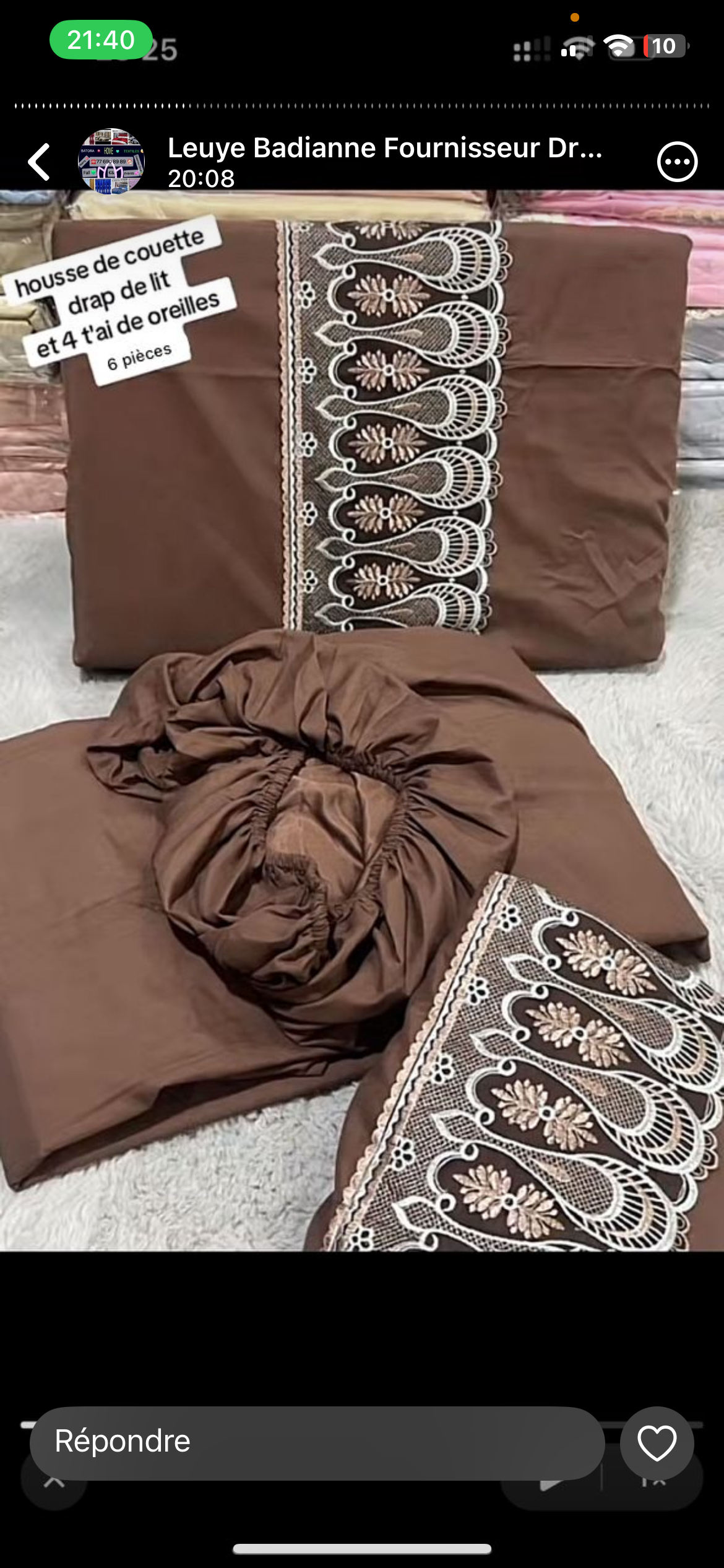 Ensemble Draps 6 pièces en 100% Coton Égyptien